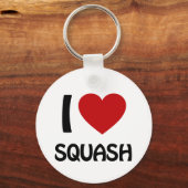 Ik hou van squash sleutelhanger (Achterkant)
