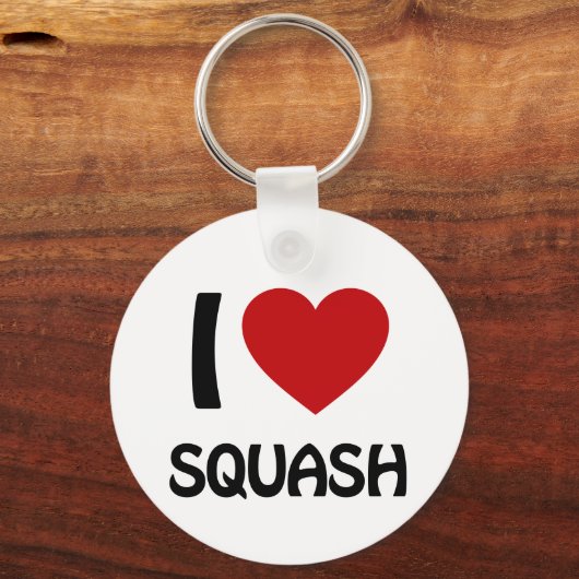 Ik hou van squash sleutelhanger (Achterkant)