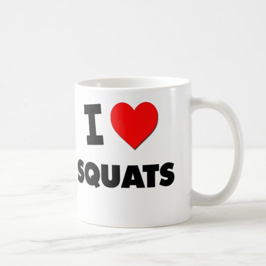 Ik hou van Squats Koffiemok (Rechts)