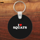 Ik hou van squats workout gym sleutelhanger (Voorkant)