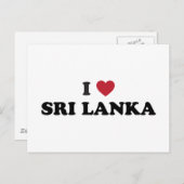 Ik hou van Sri Lanka Briefkaart (Voorkant / Achterkant)