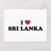 Ik hou van Sri Lanka Briefkaart (Voorkant)