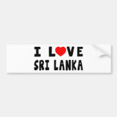 Ik hou van Sri Lanka Bumpersticker (Voorkant)
