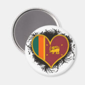 Ik hou van Sri Lanka Magneet (Voorkant / Achterkant)
