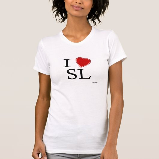 Ik hou van Sri Lanka T-shirt (Voorkant)