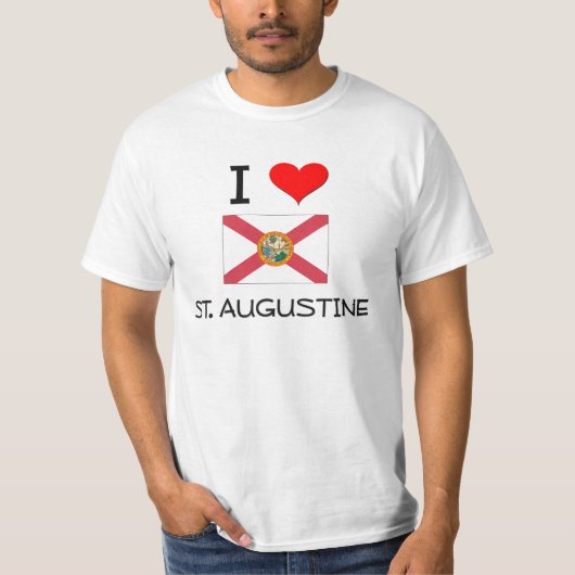 Ik hou van ST. AUGUSTINE Florida T-shirt (Voorkant)