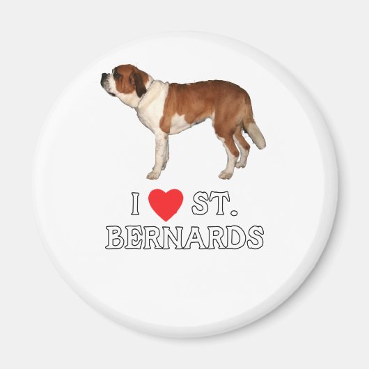 Ik hou van St. Bernards Magneet (Voorkant)