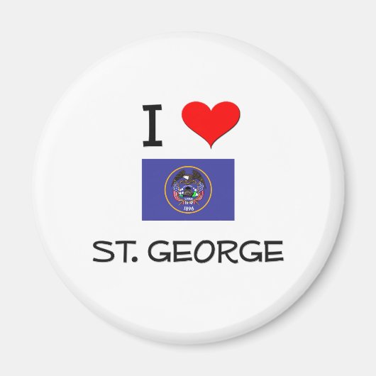 Ik hou van St. George Utah Magneet (Voorkant)
