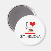 Ik hou van ST. HELENA California Magneet (Voorkant / Achterkant)