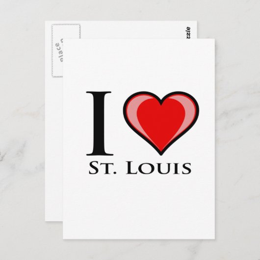Ik hou van St. Louis Briefkaart (Voorkant / Achterkant)