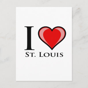 Ik hou van St. Louis Briefkaart