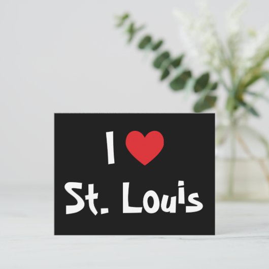 Ik hou van St. Louis Briefkaart (Staand voorkant)