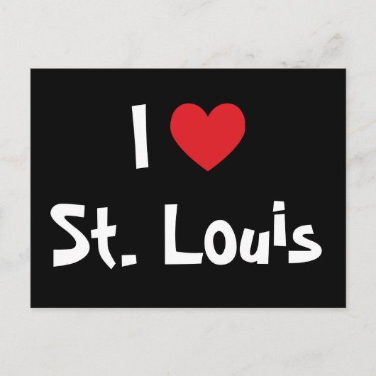 Ik hou van St. Louis Briefkaart (Voorkant)