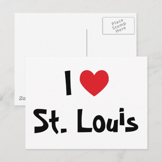Ik hou van St. Louis Briefkaart (Voorkant / Achterkant)