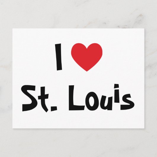 Ik hou van St. Louis Briefkaart (Voorkant)