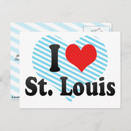 Ik hou van St. Louis Briefkaart (Voorkant / Achterkant)