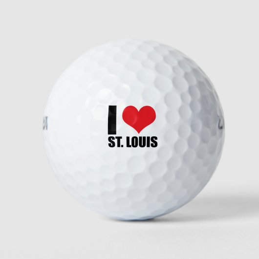 Ik hou van St. Louis Golfballen (Voorkant)