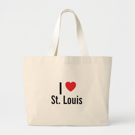 Ik hou van St. Louis Grote Tote Bag (Voorkant)