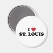 Ik hou van St. Louis Missouri Magneet (Voorkant / Achterkant)