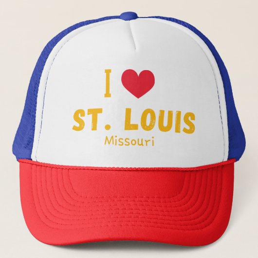 Ik hou van St. Louis, Missouri Trucker Pet (Voorkant)