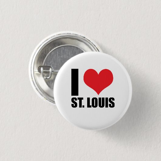 Ik hou van St. Louis Ronde Button 3,2 Cm (Voorkant /achterkant)