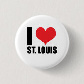Ik hou van St. Louis Ronde Button 3,2 Cm (Voorkant)