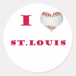 Ik hou van St. Louis Ronde Sticker