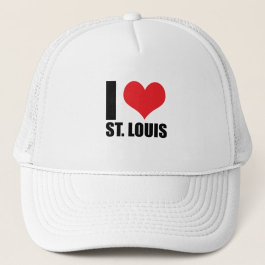 Ik hou van St. Louis Trucker Pet (Voorkant)
