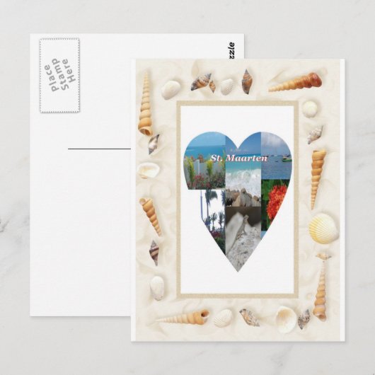 Ik hou van St. Maarten Briefkaart (Voorkant / Achterkant)
