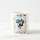 Ik hou van St. Maarten Shells Heart. Koffiemok (Center)