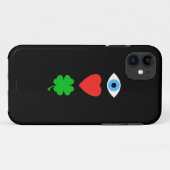Ik hou van St. Patrick's Day Case-Mate iPhone Case (Achterkant (horizontaal))
