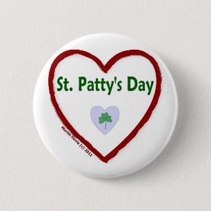 Ik hou van St. Patty's Day Ronde Button 5,7 Cm