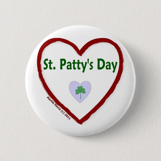 Ik hou van St. Patty's Day Ronde Button 5,7 Cm (Voorkant)