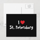 Ik hou van St. Petersburg Briefkaart (Voorkant / Achterkant)