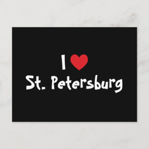 Ik hou van St. Petersburg Briefkaart