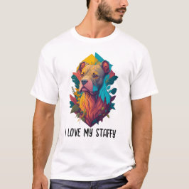 Ik hou van Staffy - Staffordshire Bull Terrier Lov T-shirt