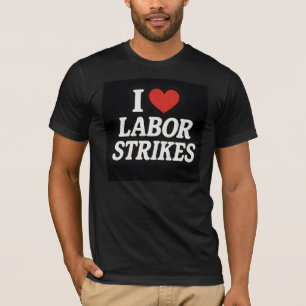 Ik hou van stakingen T-shirt