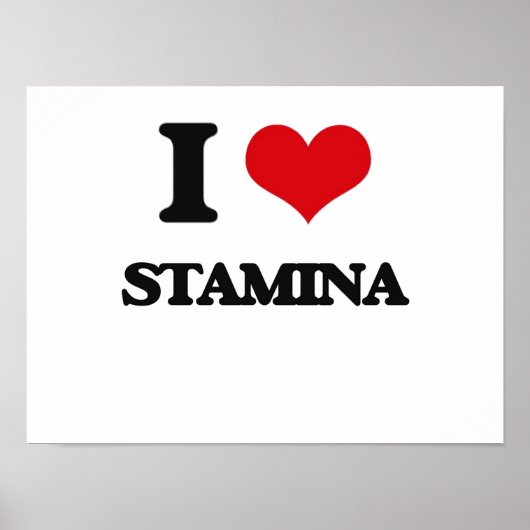 Ik hou van Stamina Poster (Voorkant)