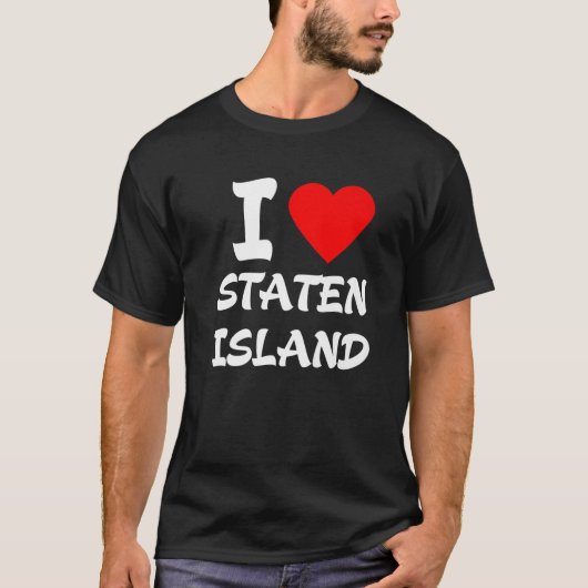 Ik hou van Staten Island T-shirt (Voorkant)