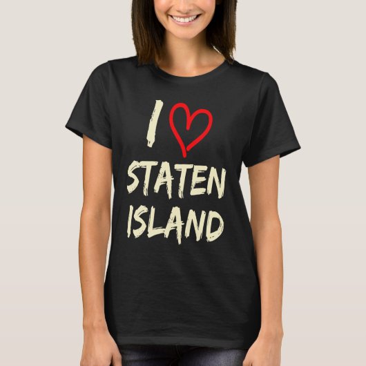 Ik hou van Staten Island T-shirt (Voorkant)