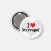 Ik hou van Stavropol, Rusland Magneet (Voorkant / Achterkant)