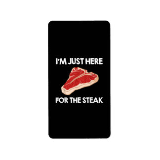 Ik hou van steak cadeau Ribeye House Etiket