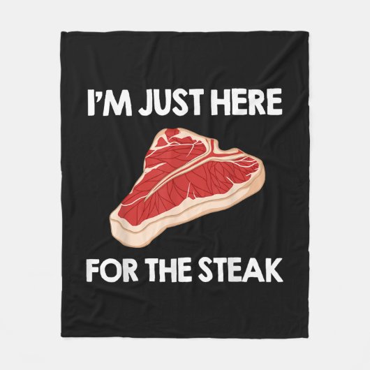 Ik hou van steak cadeau Ribeye House Fleece Deken (Voorkant)