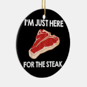 Ik hou van steak cadeau Ribeye House Keramisch Ornament (Rechts)