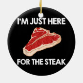 Ik hou van steak cadeau Ribeye House Keramisch Ornament (Achterkant)
