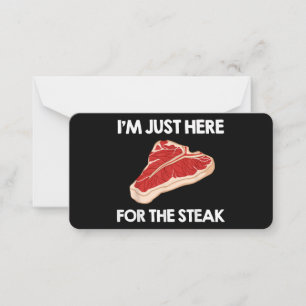 Ik hou van steak cadeau Ribeye House Notitiekaartje