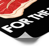 Ik hou van steak cadeau Ribeye House Poster (Hoek)