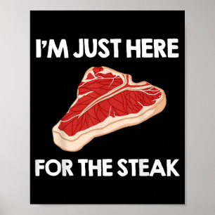 Ik hou van steak cadeau Ribeye House Poster