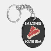 Ik hou van steak cadeau Ribeye House Sleutelhanger (Voorkant Links)