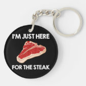 Ik hou van steak cadeau Ribeye House Sleutelhanger (Achterkant)